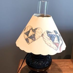 Chimney / Hurricane Lamp Shade - Hearts